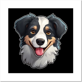 Cute Border Collie Dogs Funny Border Collie Posters and Art